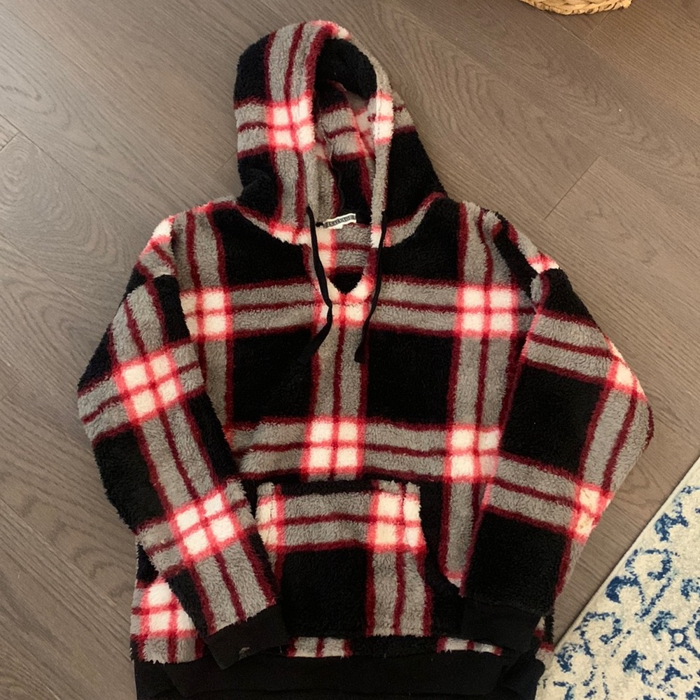 HP 🎉 Plaid Fleece Sweatshirt